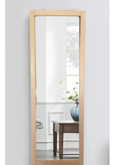 Duvar Ahşap Hol Antre Boy Ayna 130x45 CM Ahşap