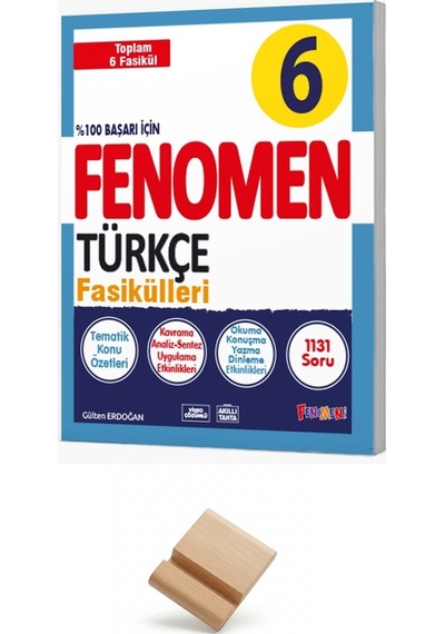 Fenomen 6. Sınıf Maarif Türkçe Fasikül Soru Bankası + Telefon Standı