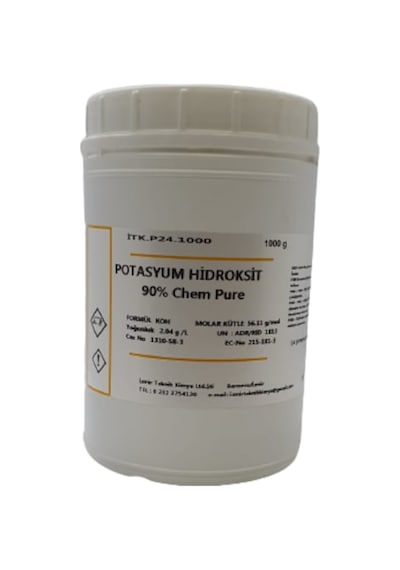Potasyum Hidroksit 90%. Kostik 1 Kg
