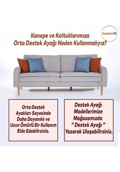 Mobilya Koltuk Kanepe Ayağı Vida Çapı 10 Mm Çok Renkli