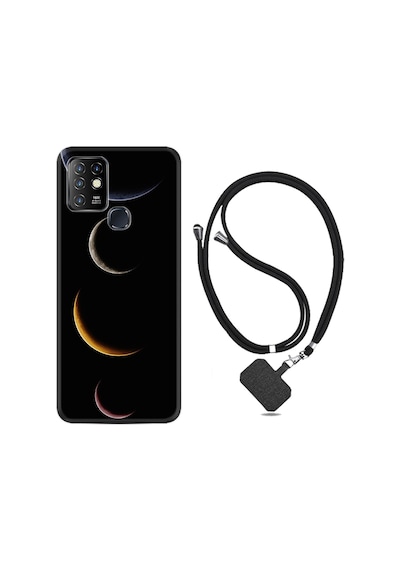 Infinix Hot 10 Kılıf Boyun Askılı Gezegenler 1901