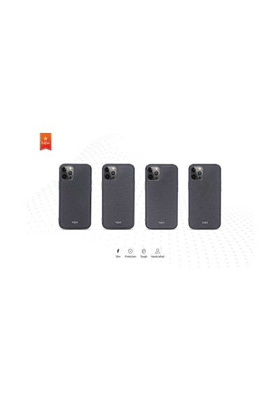 Kajsa Apple Uyumlu iPhone 12 Pro Max Kılıf Kajsa Preppie Serisi Dark Kapak ZORE-218946