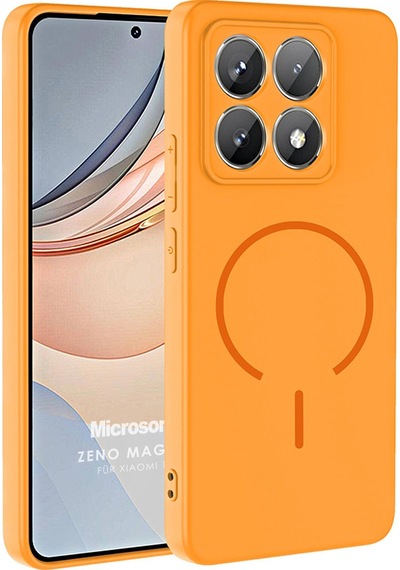 Microsonic Xiaomi 14t Pro Kılıf Zeno Magsafe Turuncu -