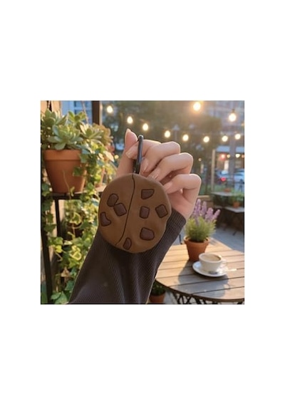 Galaxy Buds 3 Pro Kılıf Karakter Figürlü Kurabiye Koyu Kahverengi, 87005677 Diğer