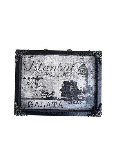 Istanbul Görselli Ahşap Duvar Panosu,