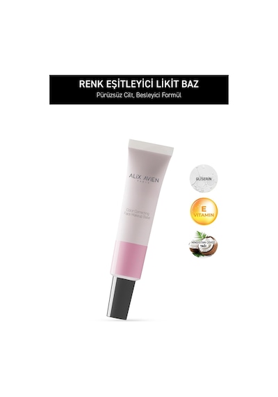 Alix Avien Renk Eşitleyici Nemlendiren Spf15 Makyaj Bazı - Color Correcting Makeup Base L.rose