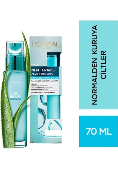 L'Oreal Paris Nem Terapisi Aloe Vera Suyu Normalden Kuruya Ciltler 70 ML