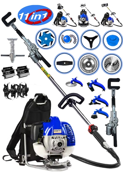 Eisenn ST900 Sırt Tırpan + Çapalama Seti + Zeytin Toplama 12 Parça Full Set