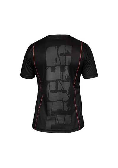 Dosmai Dijital Baskılı Tiger Bisiklet Yaka Spor T-shirt Fgt063 Siyah