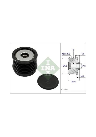 Alternatör Kasnağı - Fiat Bravo, 500, Tipo, Croma, Egea - Schaeffler-ına-535023010 00798064