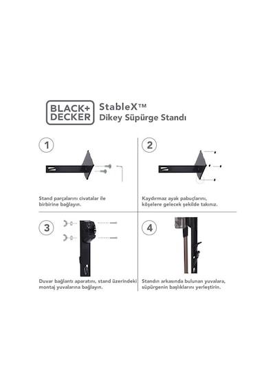 Black+decker Stable X Dikey Süpürge Standı