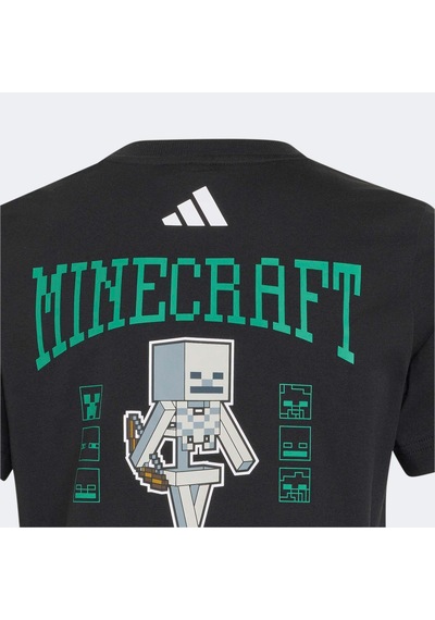 Adidas Minecraft Çocuk Siyah Tişört Ks9029