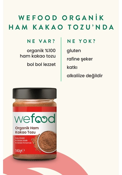 Organik Ham Kakao Tozu 140 Gr.