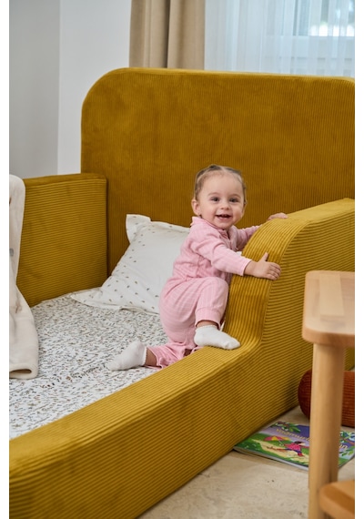 Funbed Yeni Nesil Montessori Çocuk Yatağı & Oyun Alanı Yıkanabilir Sıvı Geçirmez Sarı - 836527200 Funbed Yeni Nesil Montessori Çocuk Yatağı & Oyun Alanı Yıkanabilir Sıvı Geçirmez Sarı - 836527200