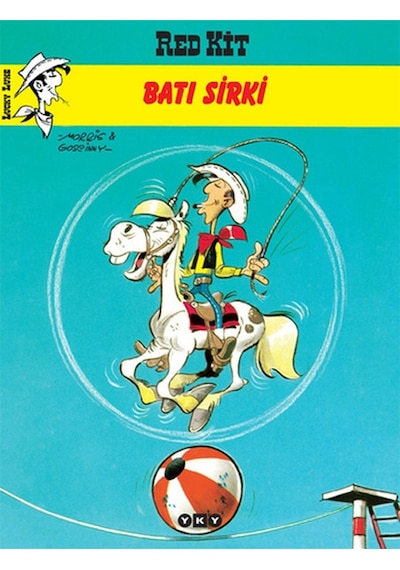 Red Kit 9 - Batı Sirki - Morris (Maurice de Bevere) -  Rene Goscinny - Yapı Kredi Yayınları