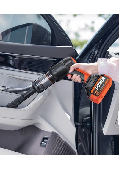 Auhma Ahv-21 20.000pa Şarjlı Araç Süpürgesi Ve Hava Üfleyici - Çift Bataryalı Profesyonel Set