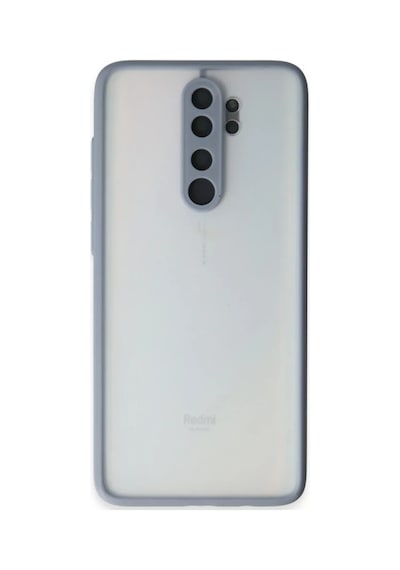 Xiaomi Redmi Note 8 Pro Kılıf Montreal Silikon Kapak - Gri -