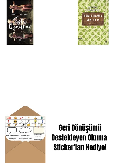 Toplu Oyunlar Ciltli + Damla Damla Günler 4 + Okuma Sticker'ları