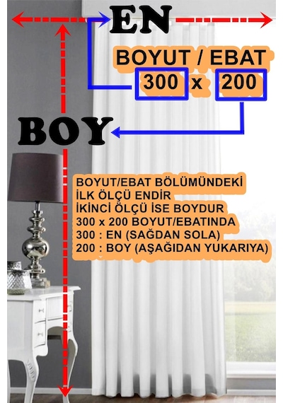 Tül Perde Düz V6 Ds:14337 1x3 Sık Pile 1. Kalite Kırık Beyaz