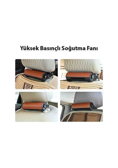 Ally Cf01 Ayarlanabilir Araç Ve Oyuncu Koltuğu İçin Havalandırma Soğutma Fanı - Usb- 5775 Siyah