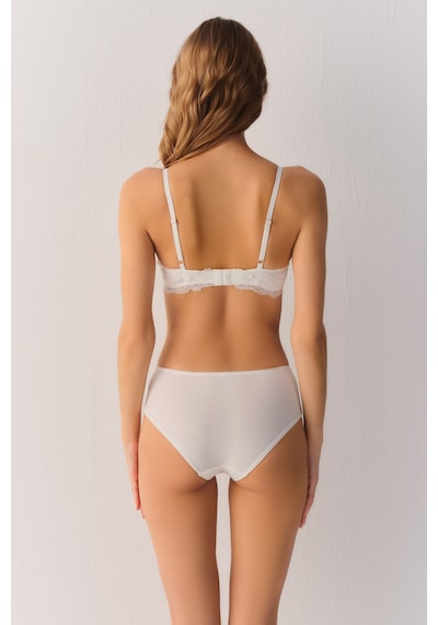 Suwen Comfy Modal Yüksek Bel Slip Külot Sw4025036 Ekru
