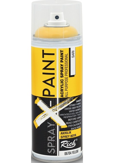 Art-X Spray-X Sprey Boya 400ml - 6704 Sarı