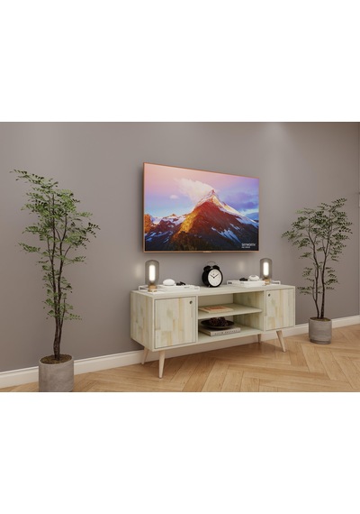 Nehir Ahşap Ladin Tv Ünitesi Nehir Ahşap Ladin Tv Ünitesi