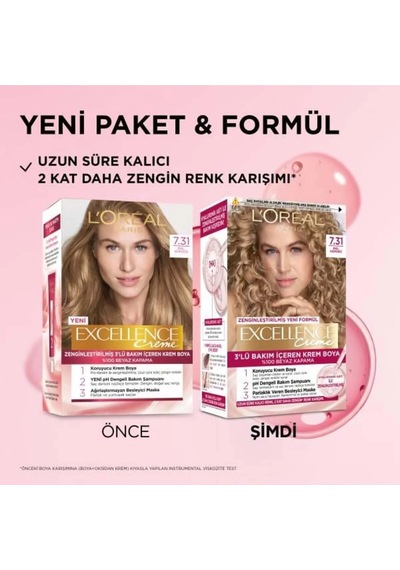 L'oréal Paris Excellence Creme 7.31 Bal Köpüğü Saç Boyası