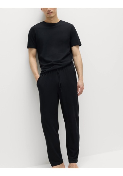 Marks & Spencer Saf Pamuklu 2'li Pijama Altı Seti T07000500 Gri