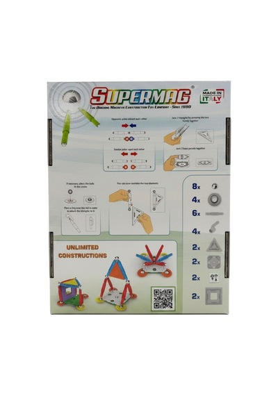 Supermag 30 Parça Manyetik Yapı Ve Ev Seti- Renkli Stem Eğitici Manyetik Oyuncak