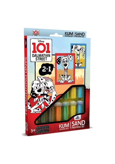 Disney 101 Dalmaçyalı Eğitici Ve Eğlenceli Kum Boyama Seti-red Castle Ds-48