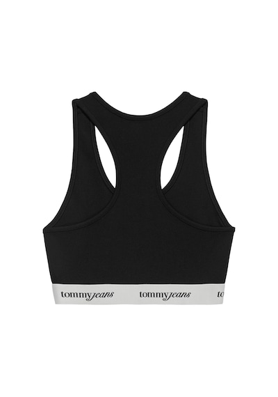 Tommy Hilfiger Tjm Kadın Siyah Crop Tape Bra Top-13044 Siyah
