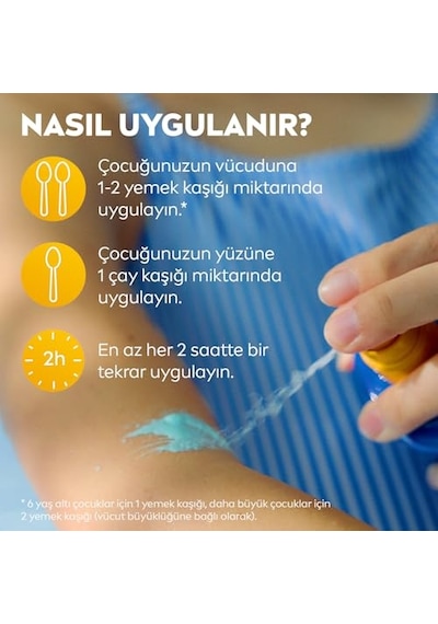 Nıvea Sun Spf50+ Çocuklar İçin Yüksek Güneş Koruyucu Vücut Spreyi 200ml,ekstra Suya Dayanıklı,e&c Vitamini