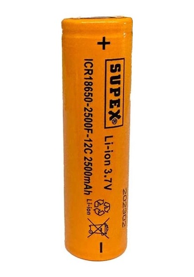 Icr 18650 2500 Mah 12c Düz Kafa Pil