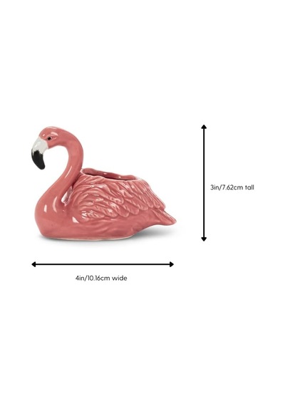27-mınıkın-310 Küçük Flamingo Saksısı, 1 Ea, Pembe