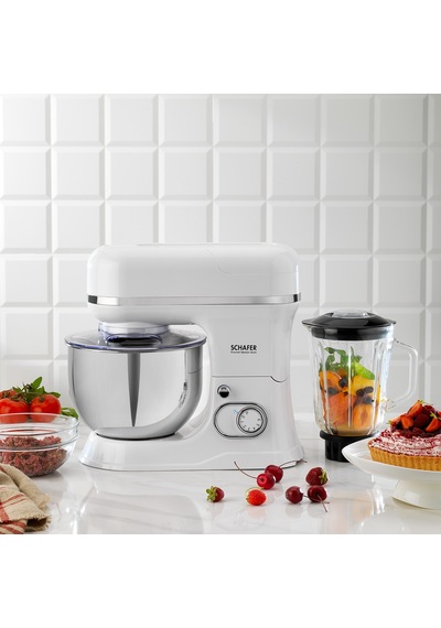Schafer Prochef Master Multi Kıyma Aparatlı Stand Mikser 5 L-beyaz