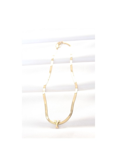 Ezoconcept 316l Çelik Y Harfli Gold Renk İtalyan Zincirli Kolye Çok Renkli