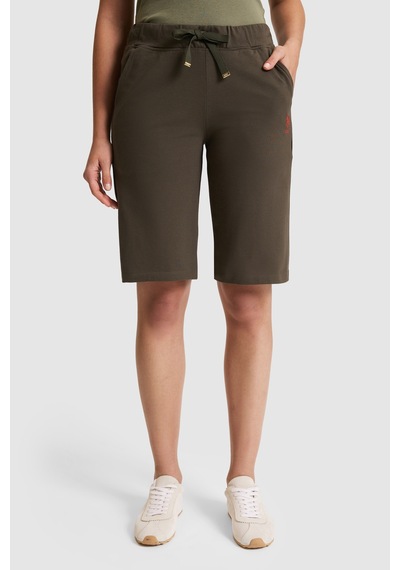 U.s. Polo Assn. Kadın Koyu Haki Şort Örme 50321634-vr111