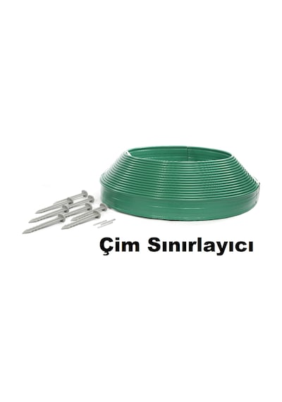 Mgf Yeşil 25mt. Plastik Çim Ayırıcı Sınırlayıcı Bordür Ayraç