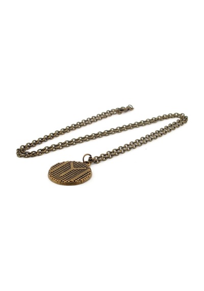 Bronz Metal Kayı Boyu Ok Yay Iyı Yazılı Erkek Kolye Q0163 (362561111)