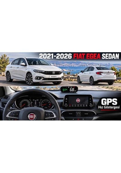 2017-2026 Fiat Egea Sedan Gps Hız Göstergesi Hud Dijital Hız Saati