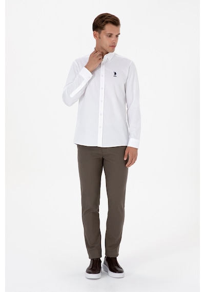 U.s. Polo Assn. Erkek Beyaz Gömlek Desenli 50316662-vr013 Beyaz U.s. Polo Assn. Erkek Beyaz Gömlek Desenli 50316662-vr013 Beyaz