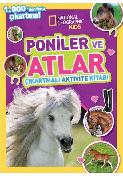 National Geographic Kids Midilliler Ve Atlar Çıkartmalı Faaliyet Kitabı