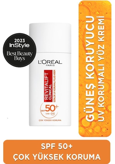 L'Oréal Paris Aydınlatıcı Yüz Güneş Kremi SPF50+ 50 ML + Aydınlatan Serum Kapatıcı 2R Light Medium 11 ML