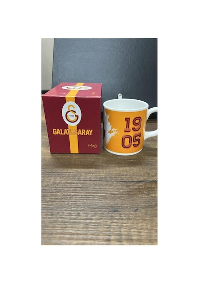 Galatasaray Lisanslı Taraftar Seramik Kupa Sarı Kırmızı Çok Renkli