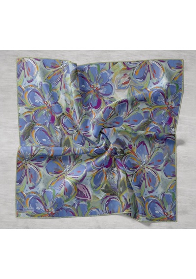Silk Home Twill İpek Eşarp 11501-01 Mavi