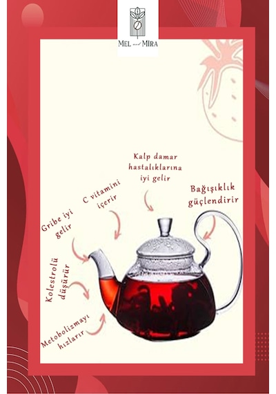 Hibisküs, Bamya Çiçeği, Mekke Gülü, Nar Çiçeği, Hibiscus Sabdariffa 100g