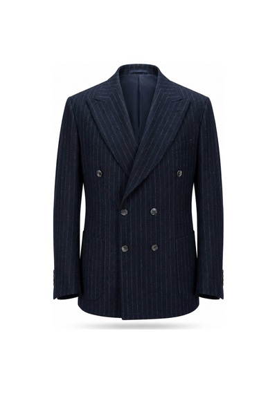 İgs Lacivert Slim Fit Dar Kalıp Kırlangıç Yaka Yünlü Kruvaze Ceket-26243 İgs Lacivert Slim Fit Dar Kalıp Kırlangıç Yaka Yünlü Kruvaze Ceket-26243