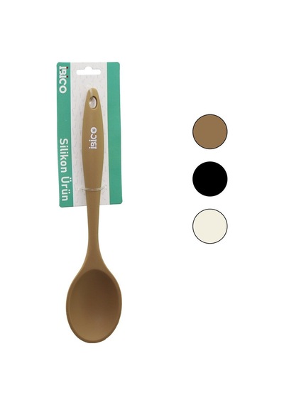 İbico İ22-037 Kaşık 26.5cm Servis Silikon Saplı Renkli Silikon - 12'li Paket Diğer