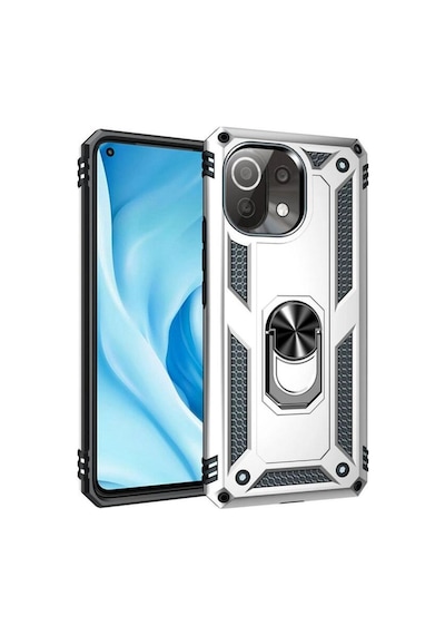 Xiaomi Mi 11 Lite Kılıf Sofya Yüzüklü Silikon Kapak